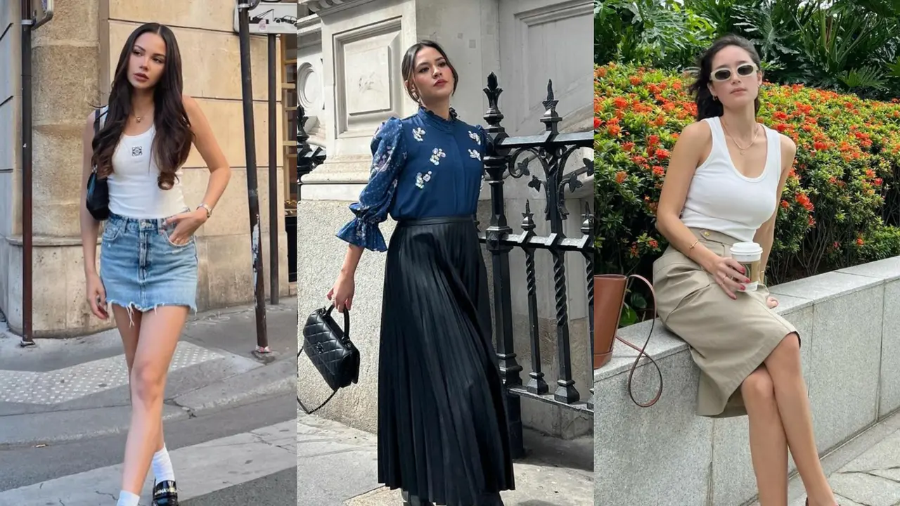 Inspirasi outfit dengan rok