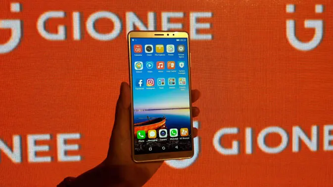 Gionee M7 Power. (Liputan6.com/ Agustinus Mario Damar)