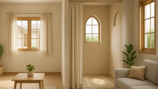Rumah Satu Lantai dengan Ruang Salat Khusus