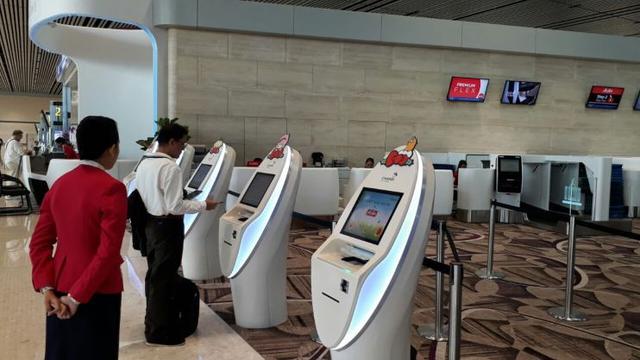 Terminal 4 Bandara International Changi di Singapura. (Ilyas/Liputan6.com)