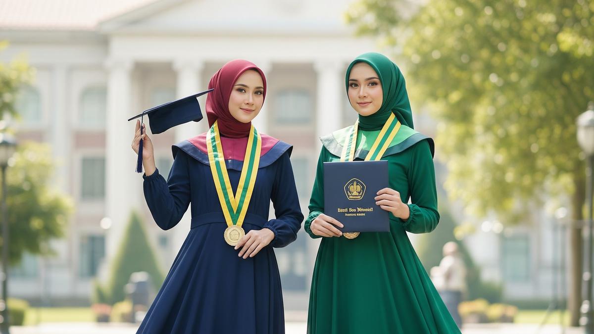 9 Model Gamis Wisuda Anti Gatal dan Gerah, Tampil Anggun Maksimal di Hari Bahagia