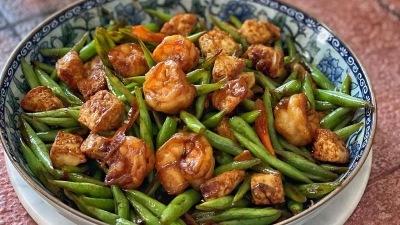 Tumis Buncis Tahu Jepang