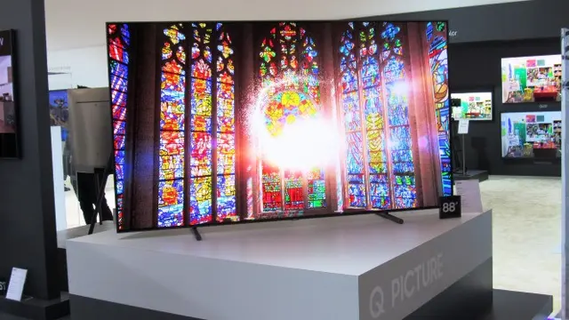 QLED TV Samsung Dipamerkan di Samsung Forum 2017 di Singapura. Liputan6.com/Agustinus Mario Damar