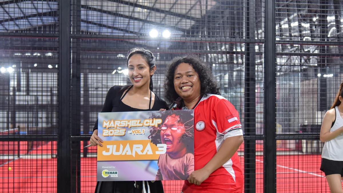Viral Marshel Widianto Jadi Ikon Turnamen Olahraga Padel, Selebgram Nadia Alaydrus Raih Juara 3