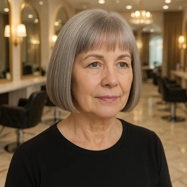 Model Rambut Bob Pendek Usia 50 Tahun ke Atas