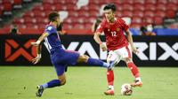 Perjalanan Pratama Arhan untuk masuk ke Timnas Indonesia senior berawal dari pemanggilan seleksi Timnas U-19 pada awal tahun 2020. Penampilan apiknya saat pemusatan di Thailand, membuat dirinya di panggil Shin Tae-yong untuk membela Timnas senior sebulan kemudian. (AP/Suhaimi Abdullah)
