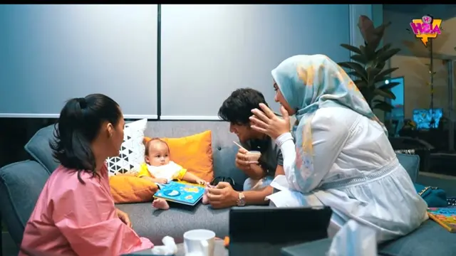 6 Momen Seru Ammar Zoni dan Irish Bella saat Momong Kiano Tiger Wong