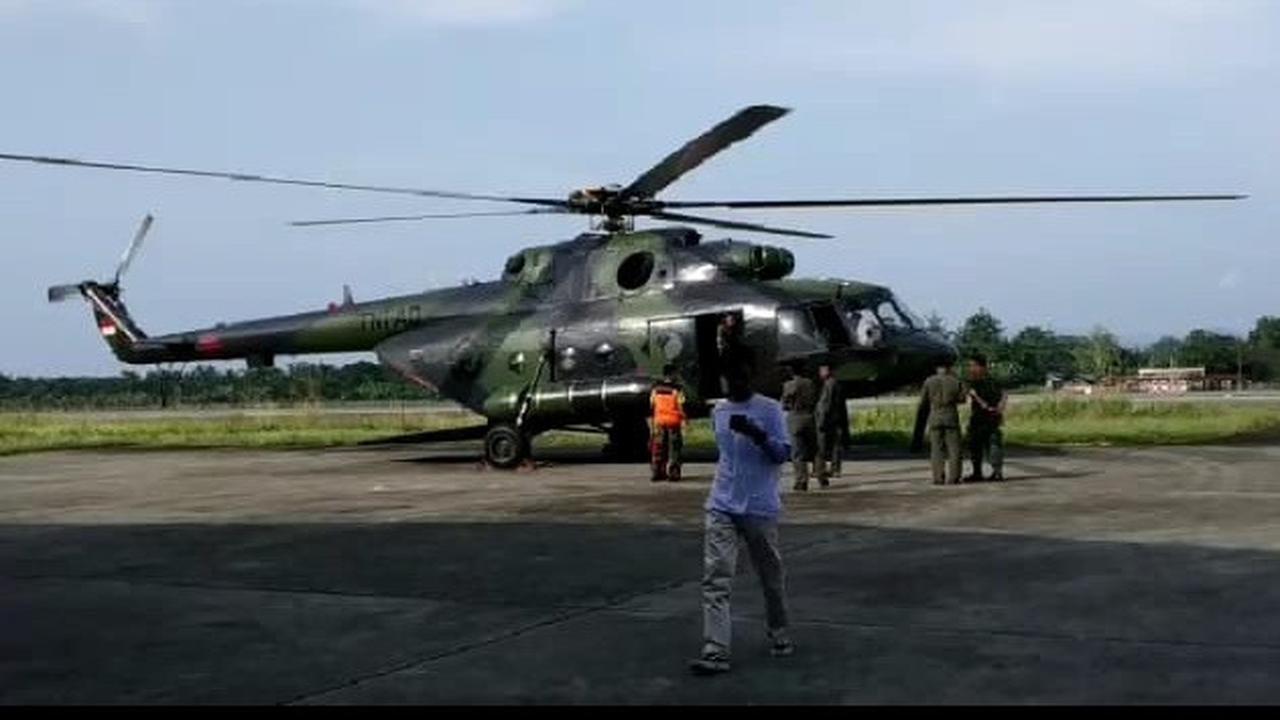 Helikopter MI-17 yang dikabarkan hilang kontak