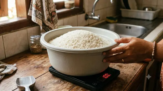 1 Kg Beras Berapa Liter