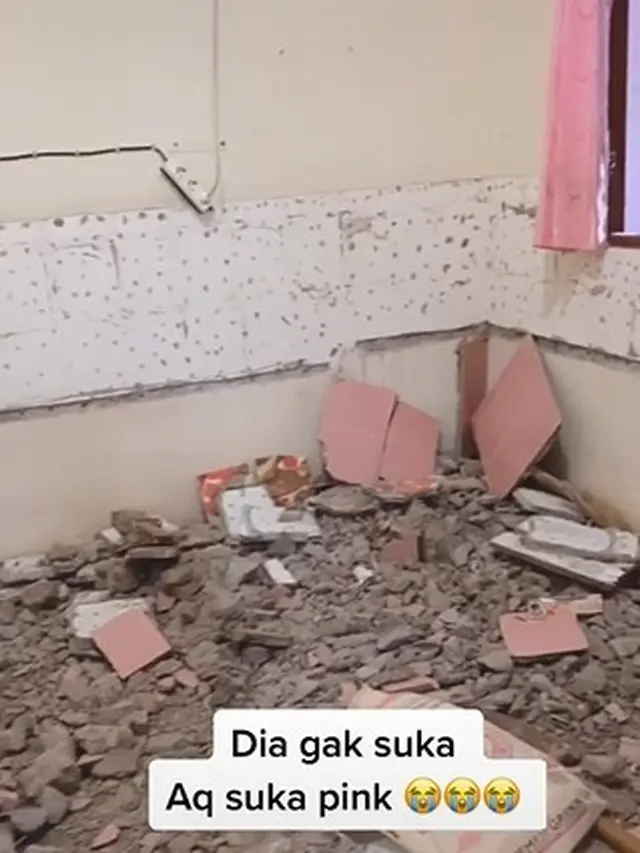 Tak Suka Istri Terobsesi Warna Pink, Pria Ini Bongkar Tembok Rumah
