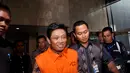 Mahfud Suroso ditetapkan KPK sebagai tersangka dalam kasus skandal proyek Hambalang, (8/8/2014). Direktur Utama PT Dutasari Citralaras dikenai sangkaan melakukan mark-up dalam anggaran proyek. (Liputan6.com/Miftahul Hayat)