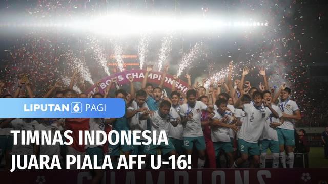 Keberhasilan Timnas Indonesia menjuarai Piala AFF U-16 disambut suporter Timnas di Jakarta pada Jumat (12/08) malam. Ratusan suporter menggelar perayaan kemenangan dengan pesta kembang api dan menyanyikan lagu kebangsaan di Bundaran HI.