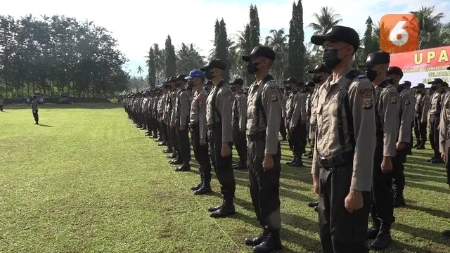 upacara pembukaan pendidikan calon polisi di Sulteng