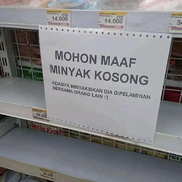 6 Tulisan Stok Barang Habis Sekaligus Gombal Ini Bikin Senyum Malu