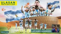 Ulasan Luciano Leandro - Ilustrasi Lionel Messi dan Timnas Argentina di Piala Dunia 2022 (Bola.com/Adreanus Titus)