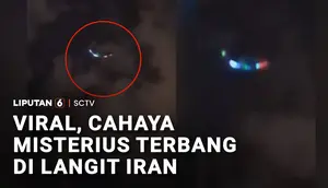 Viral, Objek Bercahaya Terlihat di Langit Teheran dan Mashad