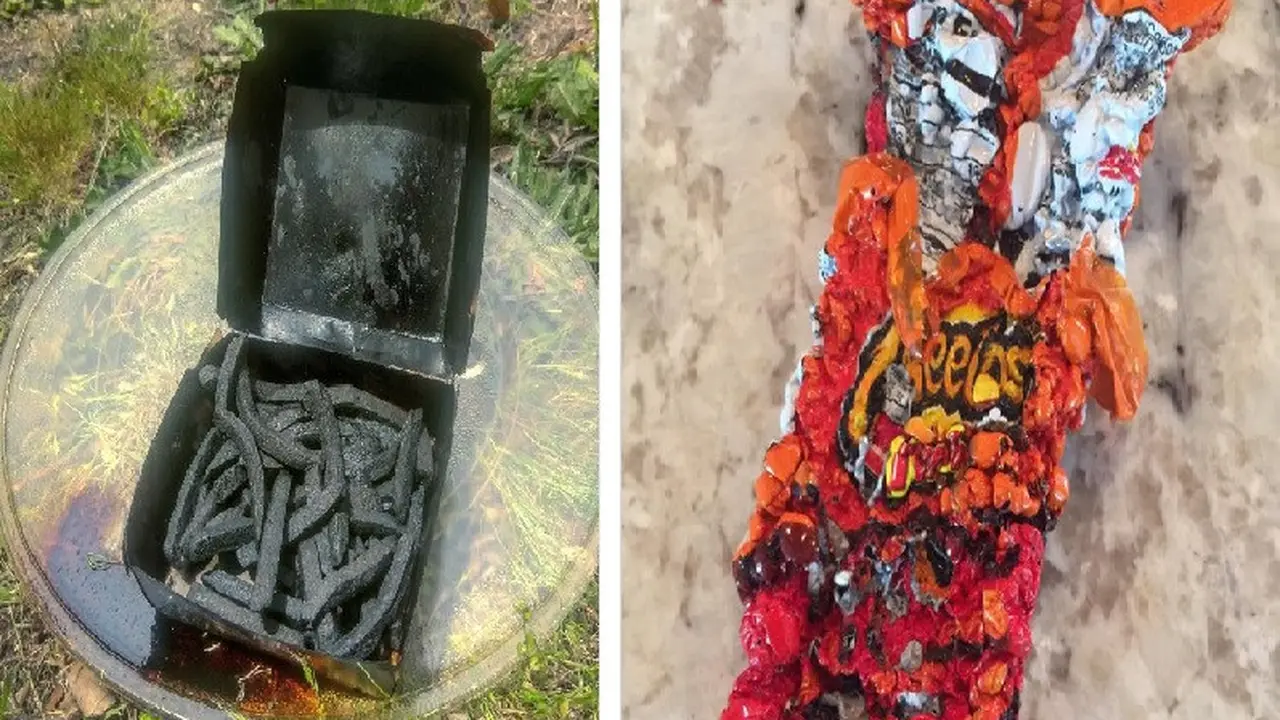 momen kocak saat panaskan makanan