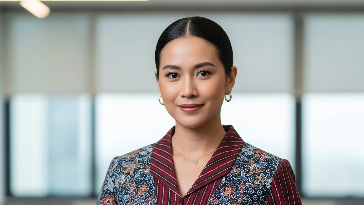 Model Baju Atasan Batik Kombinasi Lurik (Gemini AI)