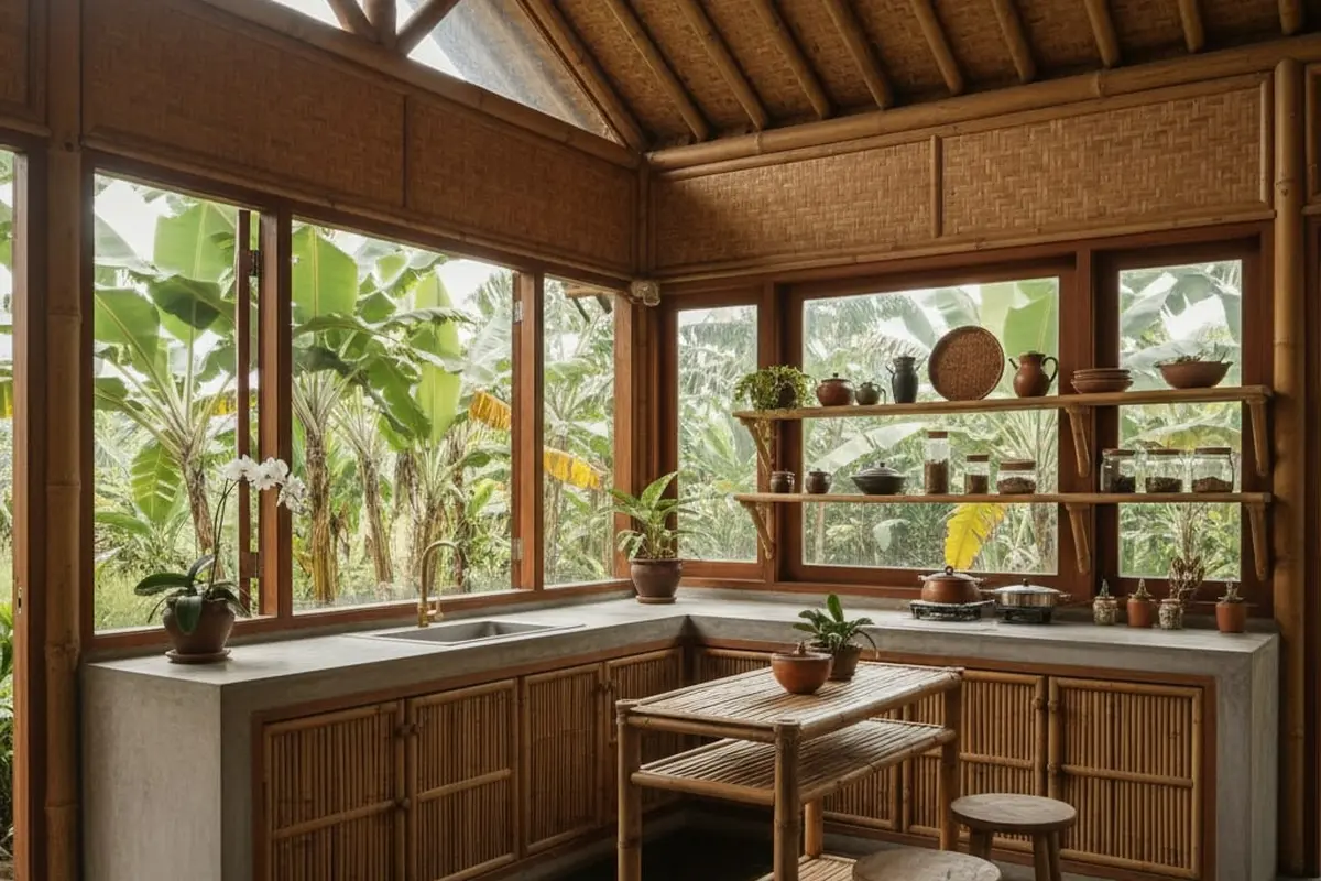 Inspirasi Desain Dapur di Rumah Pedesaan Tapi Tetap Estetik