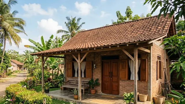 Rumah Bata Ekspos Bergaya Rustic