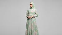8 Model Gamis Motif Bunga Pastel Elegan untuk Pengajian, Anggun dan Nyaman Dipakai