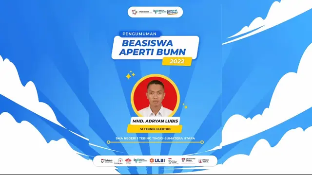 Aliansi Perguruan Tinggi Badan Usaha Milik Negara (APERTI BUMN) mengumumkan 47 nama penerima Beasiswa APERTI BUMN.
