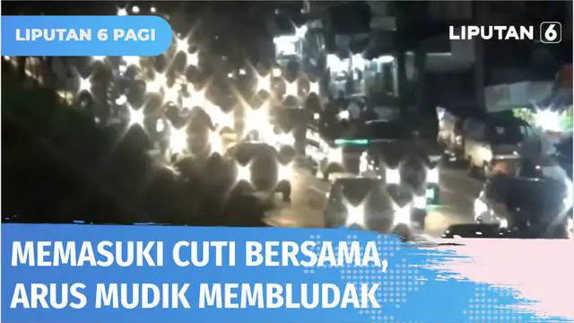 Memasuki hari pertama cuti bersama, arus mudik meninggalkan Kota Bandung mulai membludak pada Kamis (28/04) malam. Para pemudik rela menembus kemacetan di kawasan Cibiru. Kemacetan juga mengadang pemudik yang hendak masuk Tol Purbaleunyi menuju sejum...