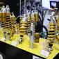 Beragam suspensi Ohlins untuk berbagai jenis sepeda motor. (Septian/Liputan6.com)