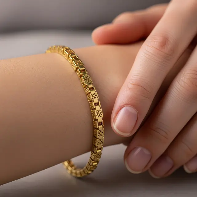 9 Model Gelang Emas Model Box Chain dengan Detail Laser Cut Tampil Eksklusif