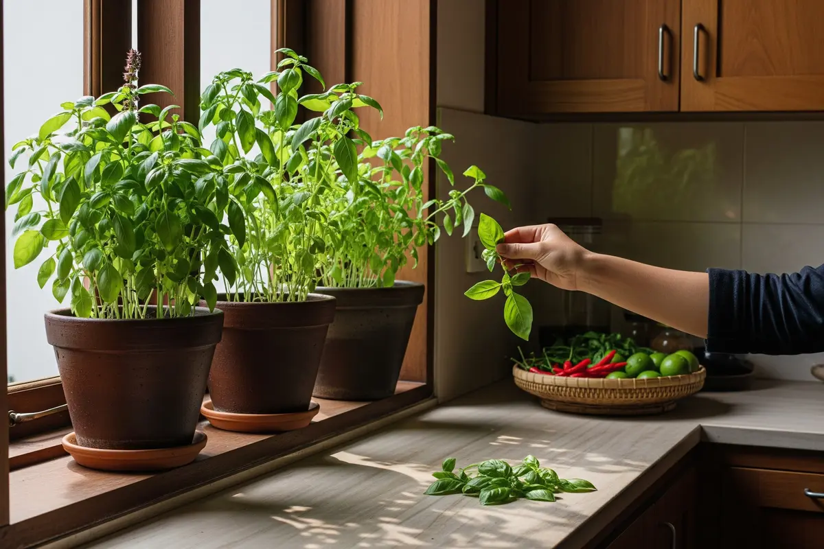 Cara Membuat Kebun Bumbu Mini di Sudut Dapur
