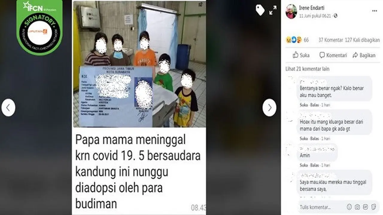 Gambar Tangkapan Layar Kabar Hoaks Tentang Virus Corona
