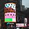 Gambar Pink Beach di iklan global Grab di Times Square, New York. (dok. Grab)
