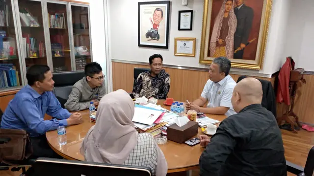 Suasana pertemuan Pengurus MD KAHMI Jaksel dengan Ketua DPRD DKI Jakarta Prasetio Edi Marsudi. (Istimewa)