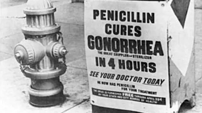 Sebagai hasil dari beberapa eksperimen keji, akhirnya terungkap bahwa penisilin bisa menjadi obat melawan gonorea. (Sumber Wikimedia Commons)