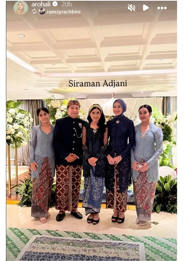 6 Potret Detail Outfit Brokat Alya Rohali di Pengajian dan Siraman Sang Putri