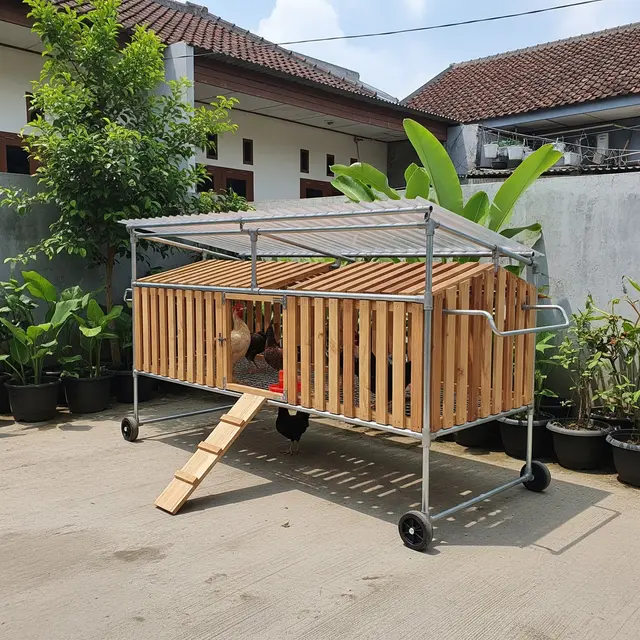 9 Desain Kandang Ayam Rangka Baja Ringan Kombinasi Kayu, Solusi Modern dan Kuat