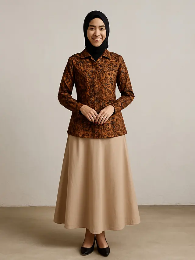 Baju Batik Tulis Klasik Wanita Cocok Dengan Bawahan Apa? 8 Padu Padan Ini Bantu Kamu Anti Kaku dan Tetap Cantik/ Ilustrasi AI