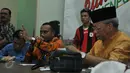 Suasana pertemuan perwakilan Persipura di Kantor Kemenpora, Kamis (28/5/2015). Mereka mempertanyakan kasus batalnya pertandingan Piala AFC antara Persipura dengan Pahang FA. (Liputan6.com/Herman Zakharia)