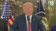 Besarnya massa demo membuat Donald Trump menarik pernyataannya.