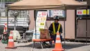 Suhu tertinggi pada siang hari mencapai 37 derajat Celsius di Kota Kyoto dan Kota Yonago pada Selasa (26/8/2025), dan 36 derajat Celsius di kota Aizuwakamatsu, Kofu, Nagoya, dan Yamaguchi. (Yuichi YAMAZAKI/AFP)
