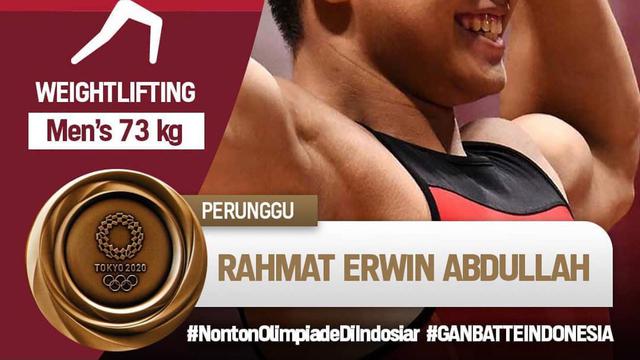 Update Olimpiade Tokyo 2020: Rahmat Erwin Abdullah Atlet Angkat Besi Berhasil Meraih Medali Perunggu