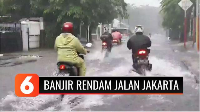 Di Jakarta, hujan deras yang mengguyur selama lebih 1 jam pada Rabu (02/6) sore, memicu genangan di sejumlah ruas jalan. Genangan terjadi akibat saluran air tidak mampu menamoung limpahan air hujan.