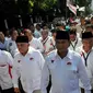 Prabowo dan Hatta tampak berjalan dengan langkah yang penuh optimistis (Liputan6.com/Johan Tallo)