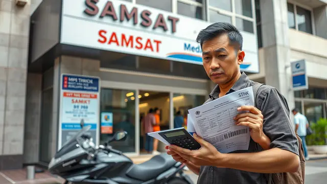cara hitung denda pajak motor