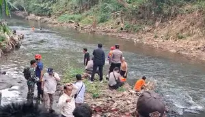 Tragis, Bocah 5 Tahun Tenggelam di Sungai Ciliwung Depok