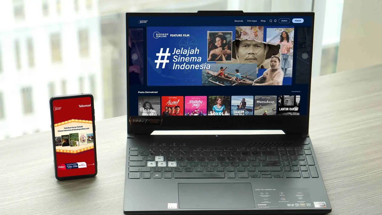 Telkomsel hadirkan paket bundling platform streaming film Indonesia Bioskop Online dengan harga mulai dari Rp 5.500.