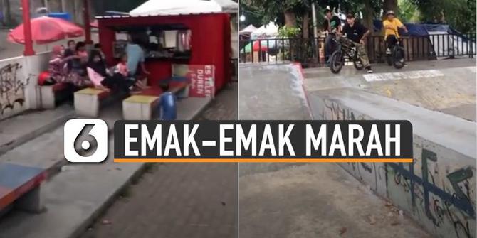 VIDEO: Emak-Emak Marahi Pecinta BMX dan Skateboard, Rebutan Skate Park