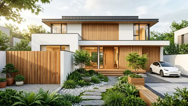 Pilihan Warna Pagar Rumah yang Cocok dengan Cat Putih