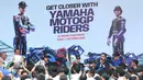 Kedua pebalap tersebut menyebut animo fans MotoGP di Indonesia memang cukup besar di Asia Tenggara. (Bola.com/M Iqbal Ichsan)