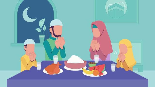 Ilustrasi puasa, Ramadan, muslim